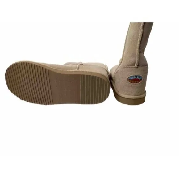 EMU Ridge Australian Boots Women’s 8 Tall 100% Australian Wool Tan Comfortable - Picture 6 of 7